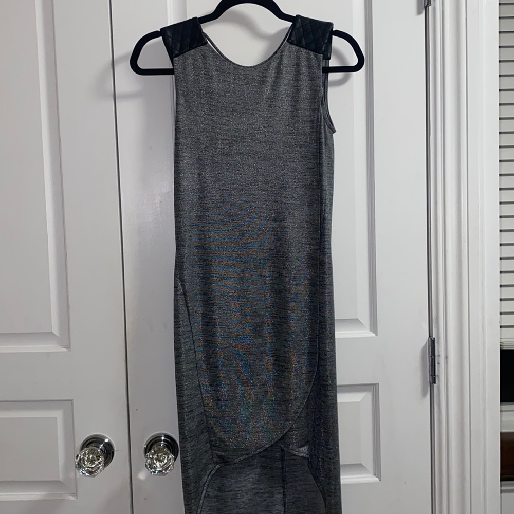 BCBG generation - high low sparkly dress with a slit leg